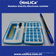 Mini calculadora de bolsillo plegable tamaño